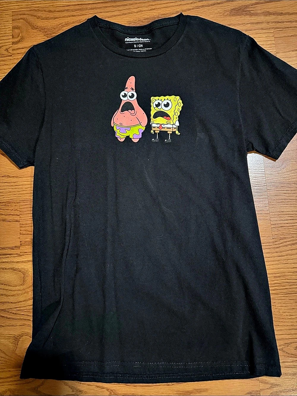 Nickelodeon SpongeBob Graphic Tee Black Size Small
